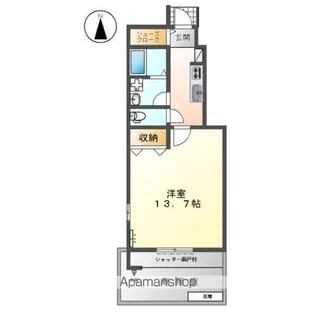 グランチェスタSOUTH Ⅳ【1階】の間取り