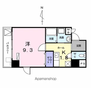 ベル アンジュ【801号室】の間取り