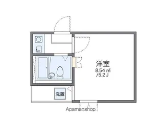 レオパレスKURATA【2階】の間取り