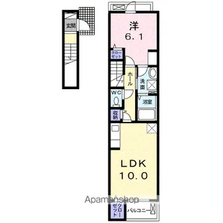アジュール パル【2階】の間取り