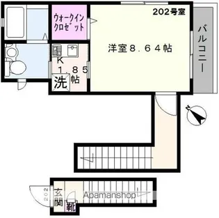 HOUSE.K(ハウスK)【2階】の間取り