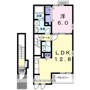 サンシャイン多々良 B【2階】の間取り
