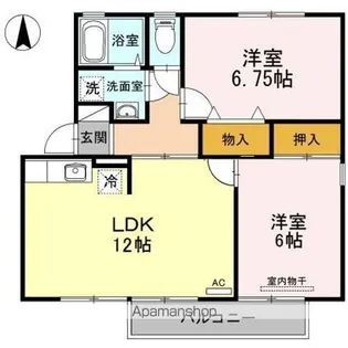 メゾン・ド・M A【1階】の間取り