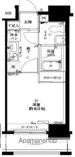 リクレイシア・コルテ川崎元木【9階】の間取り