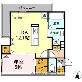 Uーリッチ トリシア【1階】の間取り