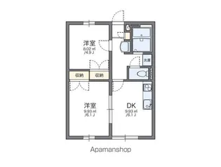 レオパレスWING【103号室】の間取り