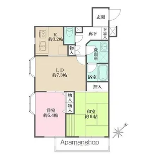 藤和三宿コープ【2階】の間取り