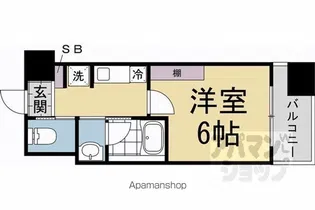 MERCADO京都【313号室】の間取り