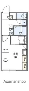 レオパレスK&N【103号室】の間取り