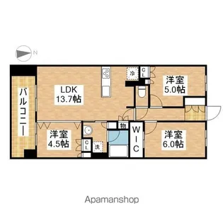グランクレア桜山【7階】の間取り