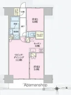 トラープランド翠命館【2階】の間取り