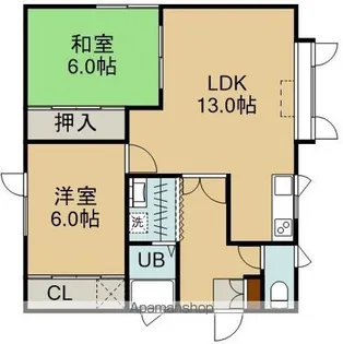 クレストコート(クレストコート)【202号室】の間取り