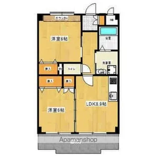 クレール文教【3階】の間取り