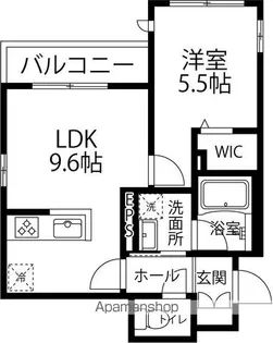 BELL FLUER【106号室】の間取り