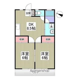 アメニティワン【2階】の間取り