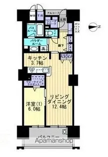 アルファステイツ南新町タワーレジデンス【9階】の間取り