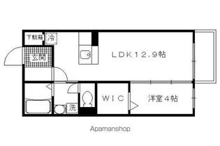 ルーチェ大亀谷【2階】の間取り