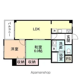 信開ドムス駅南【410号室】の間取り