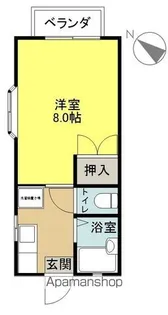 ITSUKIコーポ【101号室】の間取り