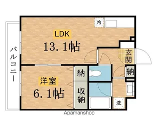 AMABILIS【206号室】の間取り