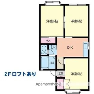 パレットイリヤ【2階】の間取り
