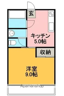 池本マンションF棟【203号室】の間取り