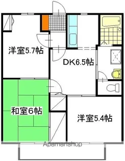 ナガオハイツ【202号室】の間取り