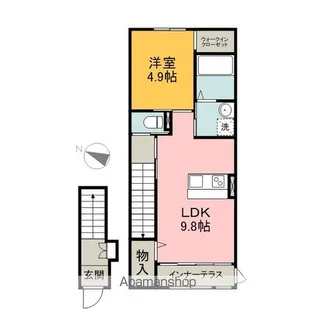 ベル・グラースⅡ【2階】の間取り