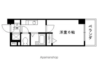 なかよしマンション四条大宮【705号室】の間取り