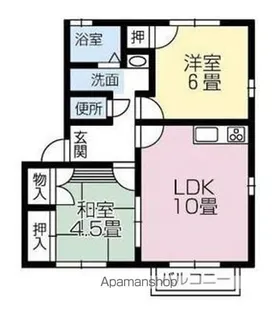 フェニックスコートA・B棟【B101号室】の間取り