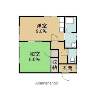 プチフローラ【101号室】の間取り