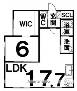 コーポヤマ【102号室】の間取り