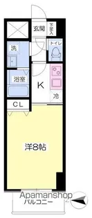 フロンティアコート堺筋本町【4階】の間取り