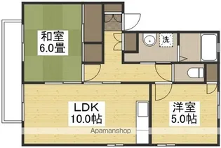 イスタナイマオカB【B202号室】の間取り