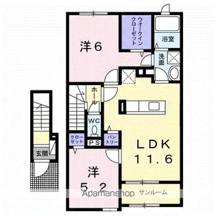 フォレスタ・S【2階】の間取り