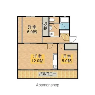 たかみマンション【2階】の間取り