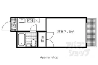 パルテール西川【312号室】の間取り