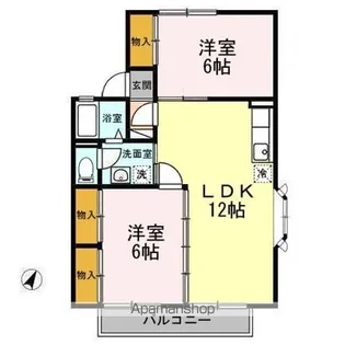 セジュールマロニエ A【1階】の間取り