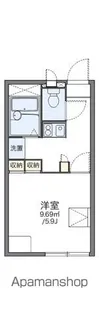 レオパレスグリーンゲート【211号室】の間取り