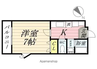 さくら館【207号室】の間取り