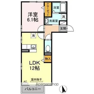 プレジール・デュオ【2階】の間取り