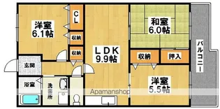 パンリーヴル【706号室】の間取り