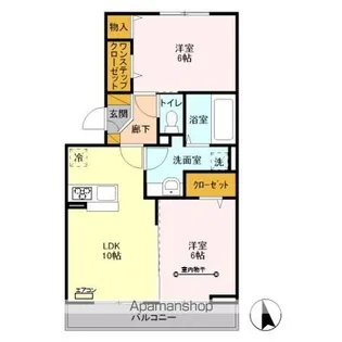 ヘリオス吉川美南 ゼウス【3階】の間取り