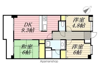 ソレイユ松戸【1階】の間取り