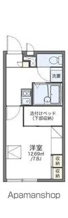 レオパレス桂【2階】の間取り