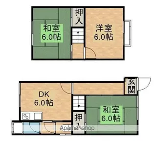 滋賀県湖南市吉永【一戸建】の間取り