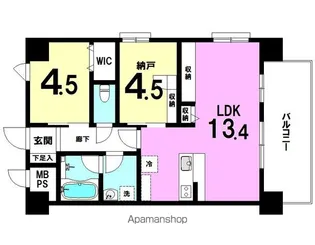 パグロ城北【501号室】の間取り