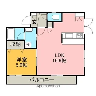 ゆきビル【302号室】の間取り