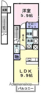 東京都羽村市緑ヶ丘4丁目【アパート】の間取り