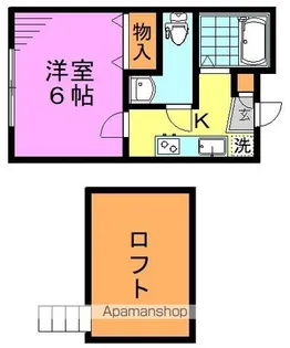 メゾンフラワー高円寺南【2階】の間取り